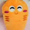 4 Pcs Soft Dog Toys Cute Carrot Plush Chew Squeaker