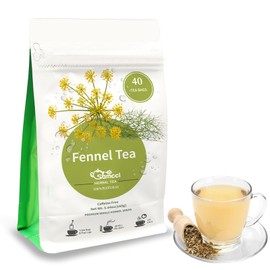 Samcci - Fennel Tea,4g×40 Teabags,100% Natural & Pure Fennel Seeds Herbal Tea - Non-GMO - Caffeine-free - Helps Improve Digestion & Immune System