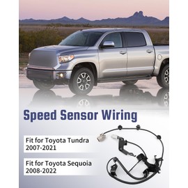 YUANTUO Front Left Driver Side ABS Wheel Speed Sensor Wiring Harness 89516-0C040 Fit for Toyota Tundra 2007-2021 Sequoia 2008-2022