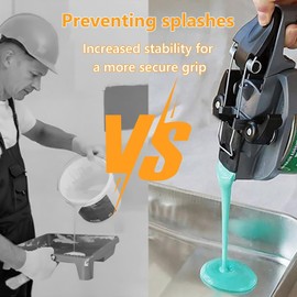 2PCS 4L/1Gallon Paint Mixing Mate Lids Kit, Paint Can Lid with Sealing Pour Spout, Paint Mixing Blade, Universal Drip Free Paint Shaker, Car Paint Dispenser, for Stirring, Storing and Pouring