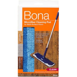 Bona Microfiber Cleaning Pad, for Hardwood and Hard-Surface Floors, fits Bona Family of Mops, 1 Pack