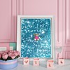ReWallpaper 24in x 16.5ft Teal Glitter Peel and Stick Wallpaper