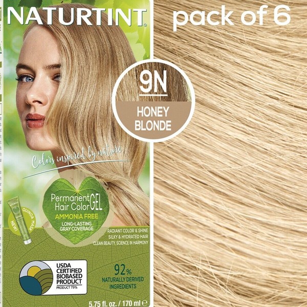 Naturtint - Permanent Hair Color - 9N Honey Blonde - 5.75 Oz (Pack of 6)