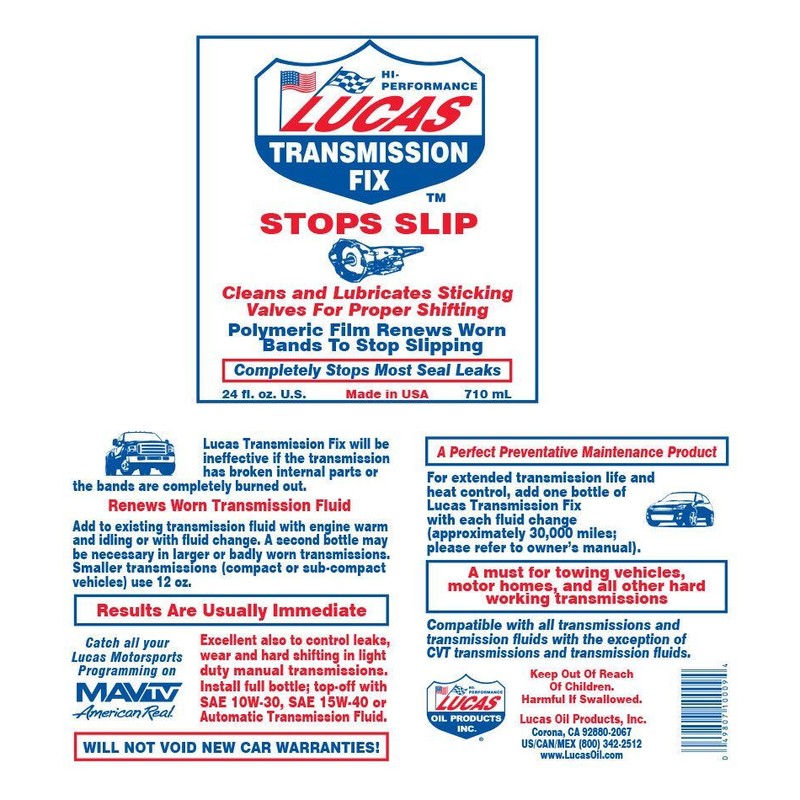 Lucas Transmission Fix, 24oz | 10009