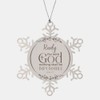 Inspirational Rudy Christmas Ornament Engraved Snowflake for Colleague Coworker Family,