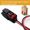 2-Pin LED Light Fog Lamp Fog Light Connector Pigtail Compatible