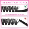 VEYESBEAUTY Eyelash Extensions, Eyelashes, Cluster Lashes Extensions, One More+ Eyelash