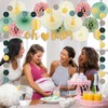 Sage Green & Yellow & Pink Baby Shower Decorations Baby