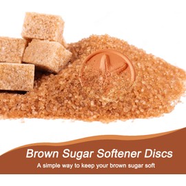 dgudgu 6 Pcs Brown Sugar Keeper Terracotta Brown Sugar Saver Terra Cotta Brown Sugar Disc Saver And Softener Disc With Elegant Cock, Sun, Starfish, Leaf, Hummingbird, Rabbit Design