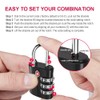 ZHEGE Suitcase Locks TSA Approved, 3 Digit Luggage Locks with
