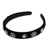 Donalie Women's Velour Headband Black Hair Band Hair Accessory