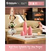 Matte Pink Vase Set of 3 - Modern Boho Aesthetic