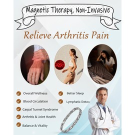 MagVIVACE Pure Copper Bracelets for Women, with 2 Extra Link(Silver)