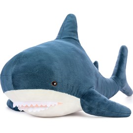 MorisMos Giant Shark Stuffed Animal Shark Plush Toys, Soft Plush Shark Hugging Pillow for Kids, 51 inch
