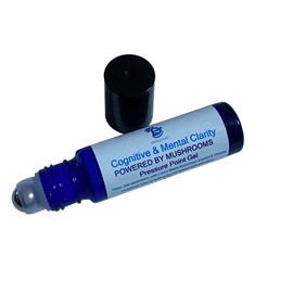 Diva Stuff Cognitive and Mental Clarity Powered by Mushrooms, Pressure Point Gel, Roller Ball Applicator