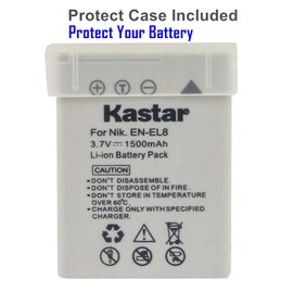 Kastar Battery (3-Pack) and Charger Kit for EN-EL8 MH-62 and Nikon Coolpix P1 P2, Coolpix S1 S2 S3 S5 S6 S7 S7c S8 S9, Coolpix S50 S50c, Coolpix S51 S51c, Coolpix S52 S52c, Cool-Station MV-11, MV-12