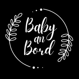 Baby on Board Sticker Car, Baby on Board Car Sticker, Baby Car Sticker 15 x 15 cm, Weatherproof and UV-Resistant Sticker Car, Sticker Baby and Car Baby for Safe Drives with Your Child