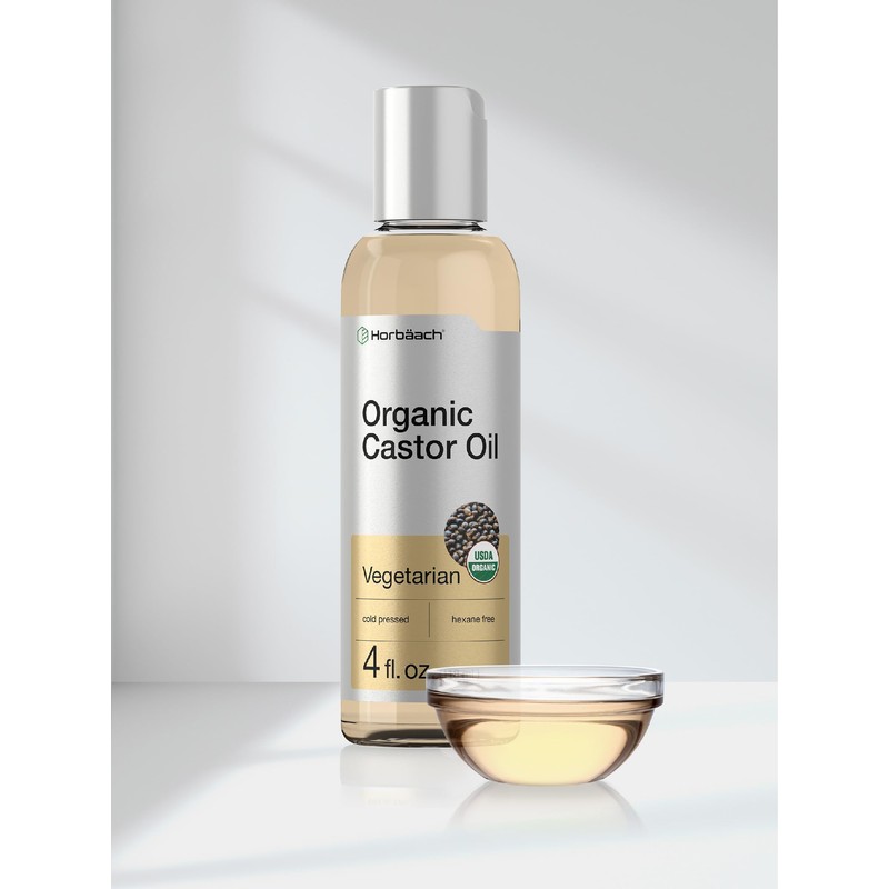 Horbäach Organic Castor Oil | 4 fl oz | Cold