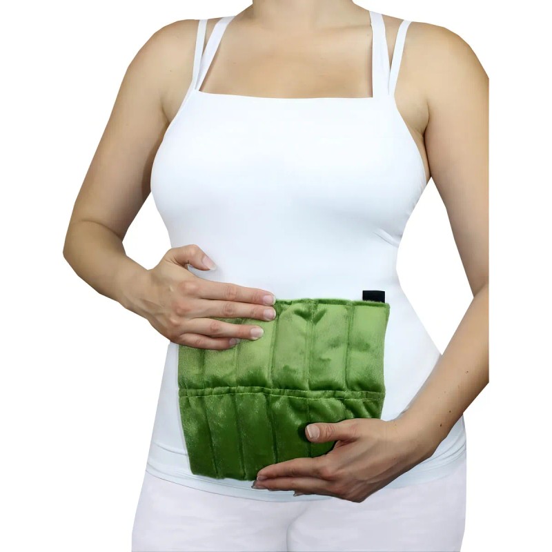 Compresa Térmica Con Semillas Aromaterapia Super Suave Color Verde Lima