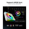 AsiaHorse COSMIQ 120mm PC Case Fan, Infinity Mirror FDB 2000