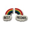Super Cute Rainbow Best Friend Double Charm - Charms For
