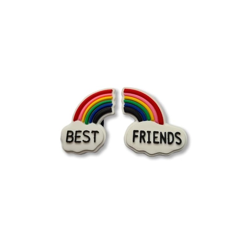 Super Cute Rainbow Best Friend Double Charm - Charms For