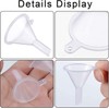 Mini Funnel Clear Plastic Funnel Tiny Funnel, 30Pcs Plastic Funnels
