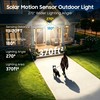 Solar Motion Sensor Lights Outdoor, 151 LED Super Bright Solar