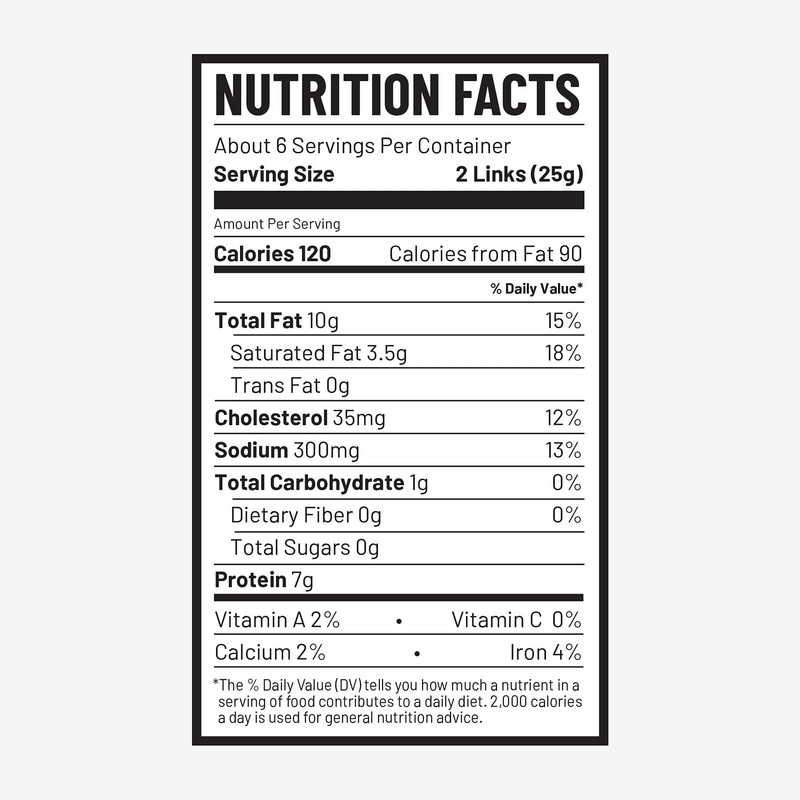 Duke's Pork Chorizo & Lime Smoked Shorty Sausages, 7g Protein