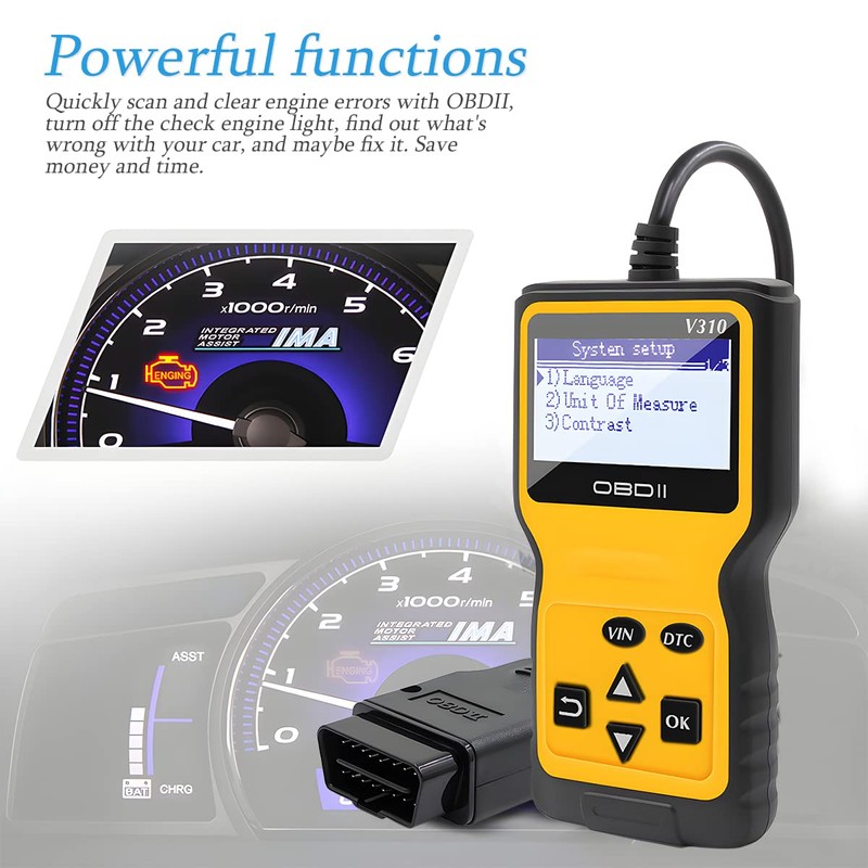 AUCELI OBD2 Scanner Code Reader for Car Check Engine, CAN