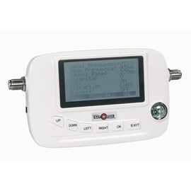 Sat-Fox Digital Satfinder Sat Finder Meter with Compass, Adjustment of Antenna Bowl Flat Antenna for HDTV 4K - LCD Display - Satellite Setting