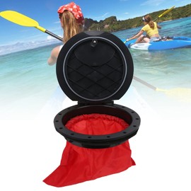 QANYEGN 9 Inch Deck Plate Hatch Cover Kit, ABS Rod Hatch Cover with Storage Bag, Marine Hatch Cover, Plastic Fully Sealed Deck Plates for Kayak Yachts