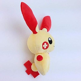 Sanei Boeki PP69 Pokémon All Star Collection Plush Toy, Plusle, Size S, W 8.1 x D 3.5 x H 8.9 in (20.5 x 9 x 22.5 cm)
