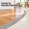 1M Self-Adhesive PVC Floor Transition Strip, 4cm Wood Grain Doorway