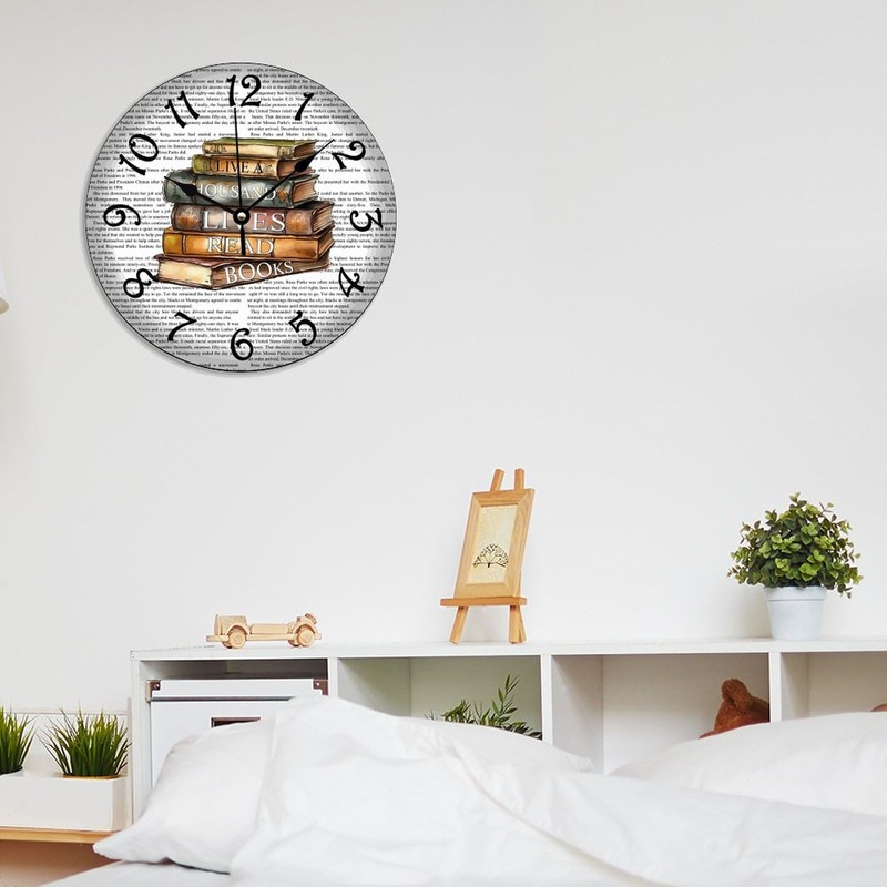 ArogGeld Lived A Thousand Lives Read Books Clock Library Decor