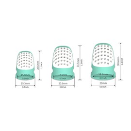 BEN YEDD Half Open Thimble Plastic Splice Anti Tie Hand Finger Protector Cover Hand Sewn DIY Multi Color (red 2 Middle)