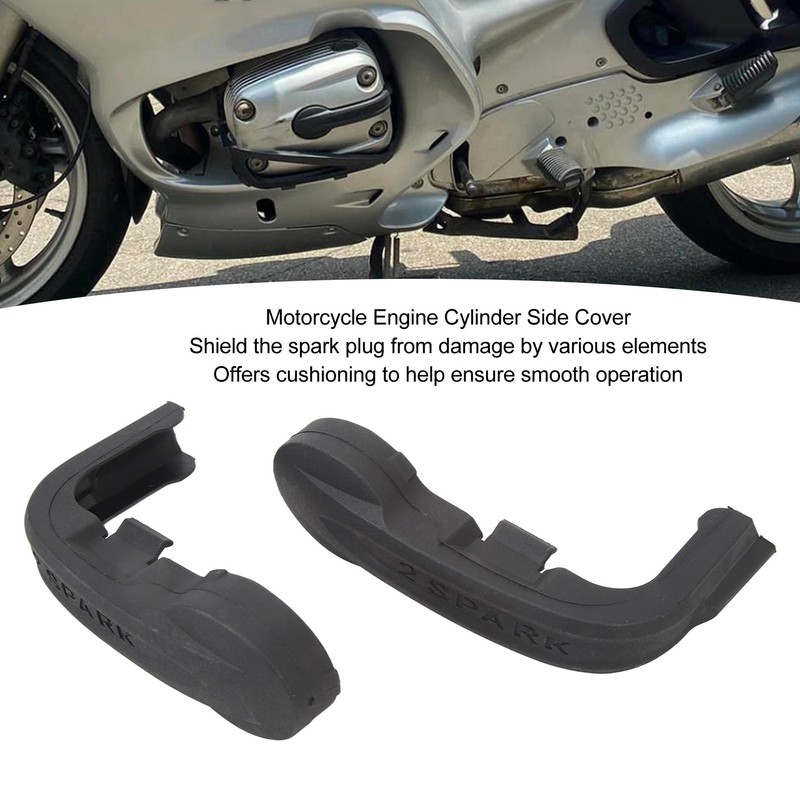 2 Pcs Motorcycle Engine Cylinder Side Cover Cushion Protection Guard
