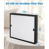 2 Pack F301H HEPA Filter Replacement Compatible with BluDri, Mounto