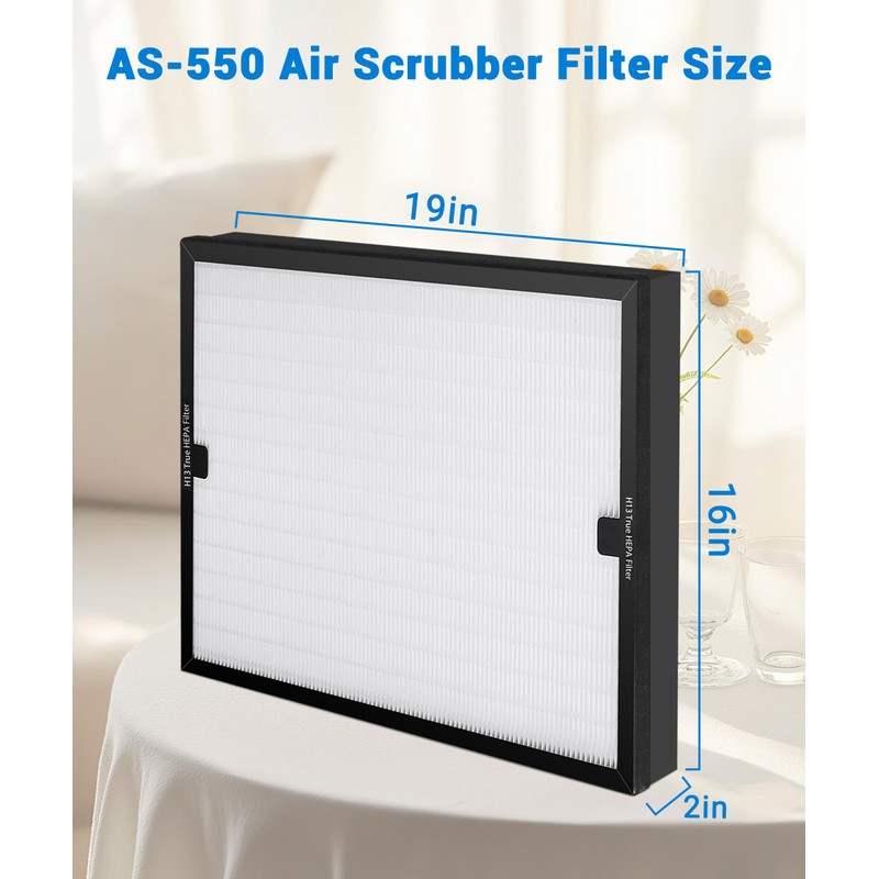 2 Pack F301H HEPA Filter Replacement Compatible with BluDri, Mounto