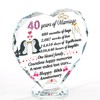 Ornalrist 40th Wedding Anniversary Romantic Gifts for Couple Ruby Wedding