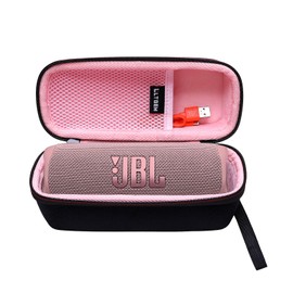 L LTGEM Case for JBL Flip 6, JBL Flip 5, JBL Flip Essential 2 Speaker - Portable Travel Case (Case Only) - Pink