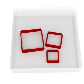 Mini/Tiny Square Set of 3 Value Fondant Cutter 1.5CM + 2CM + 3CM
