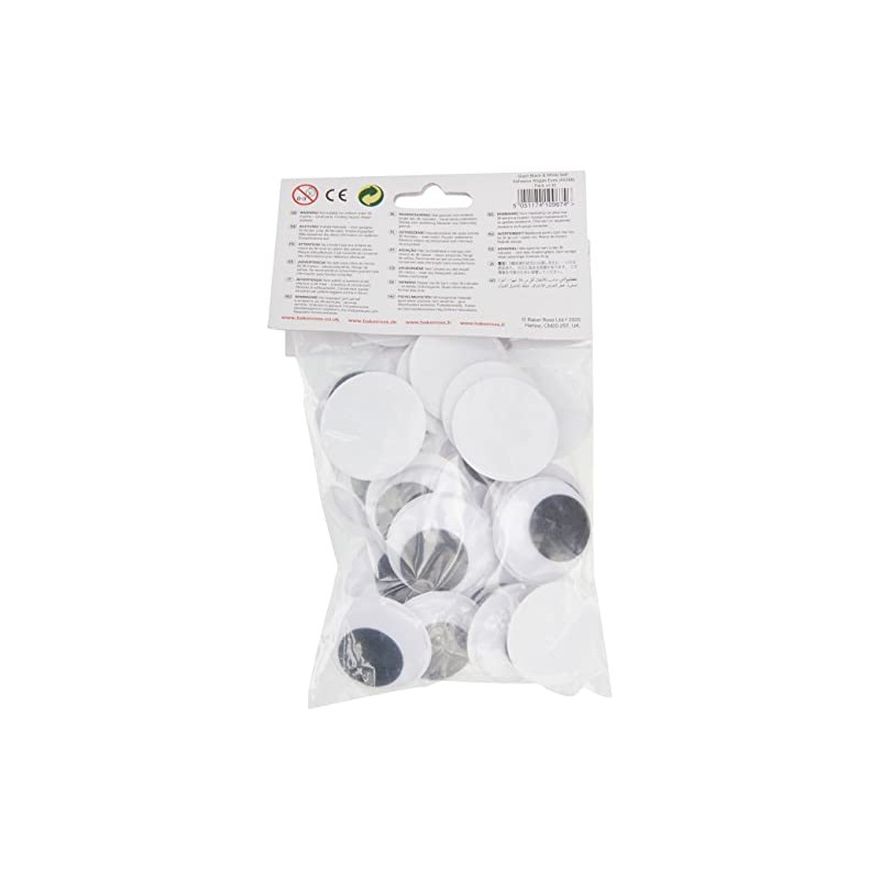 Baker Ross AX366 Occhi Googly Grandi - Confezione Da 30,