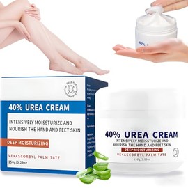 40%Crema Hidratante Urea,150g Crema para el Cuidado de Los Pies,Contiene pasta Reparadora Hidratante con Vitamina e Bueno para Restaura la Barrera Nat