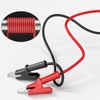 Cleqee Pack of 5 Crocodile Clips to Banana Plug Cable,