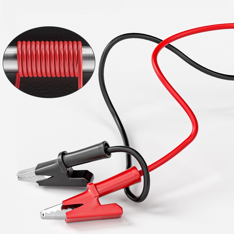 Cleqee Pack of 5 Crocodile Clips to Banana Plug Cable,
