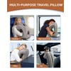 Sunany Inflatable Neck Pillow with Perfect 45° Angle Design for