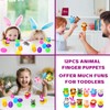 ThinkMax 12pcs Easter Eggs Filled with Finger Puppets for Easter