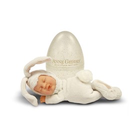 Anne Geddes Baby Bunny Snow in Glitter