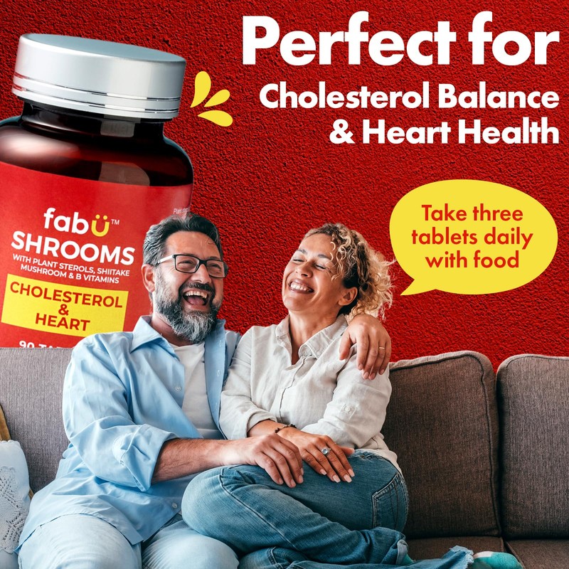 fabÜ Shrooms Cholesterol & Heart - Plant Sterols 1500mg per